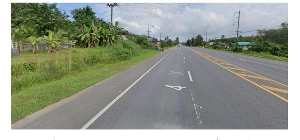 ทางหลวงแผ่นดินหมายเลข 4 กม.956+105 จังหวัดกระบี่ ทิศทางขาเข้า